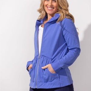 Women's Vibrant Blue Zip-Up Hoodie NWT